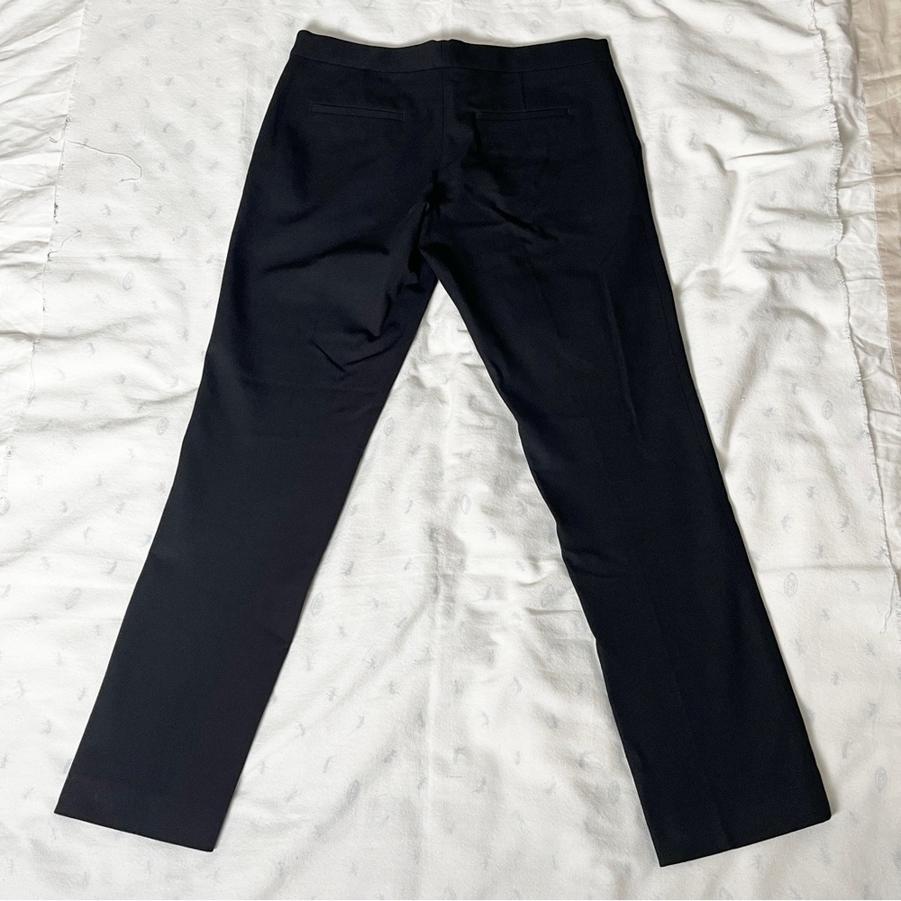Joseph 'Finley' Gabardine Straight Leg Pants Italian Bi‑Stretch Twill Black US 8 - Picture 9 of 16